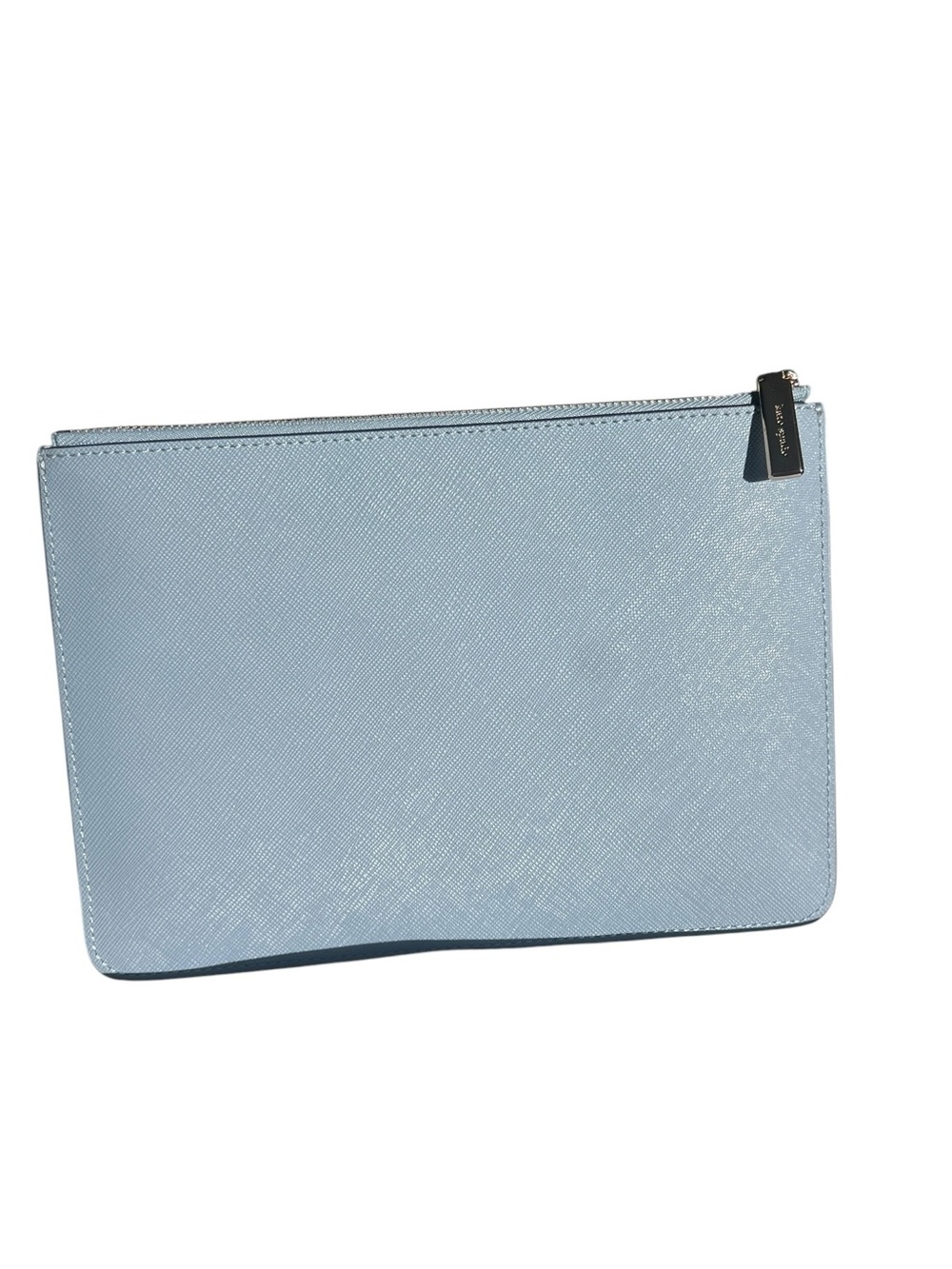 kate spade Light Blue Saffiano Leather Zip Pouch - Picture 2 of 5